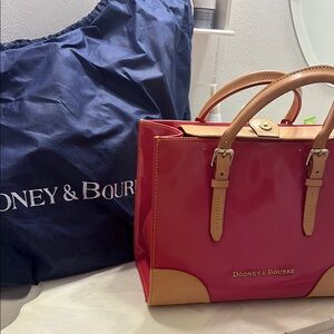 Dooney & Bourke Red and Tan Women's Bag